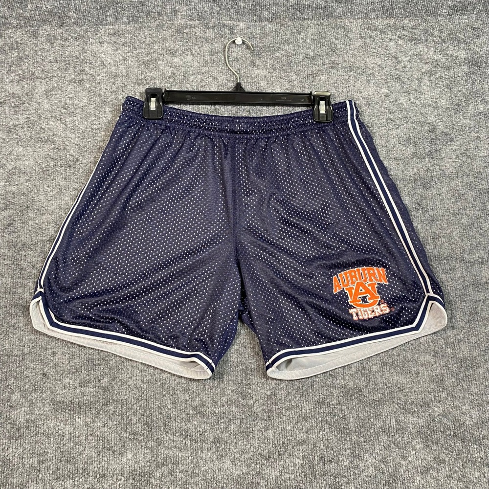 Soffe Auburn Tigers Mens Large Navy Blue Mesh Athletic Shorts Basketball NCAA